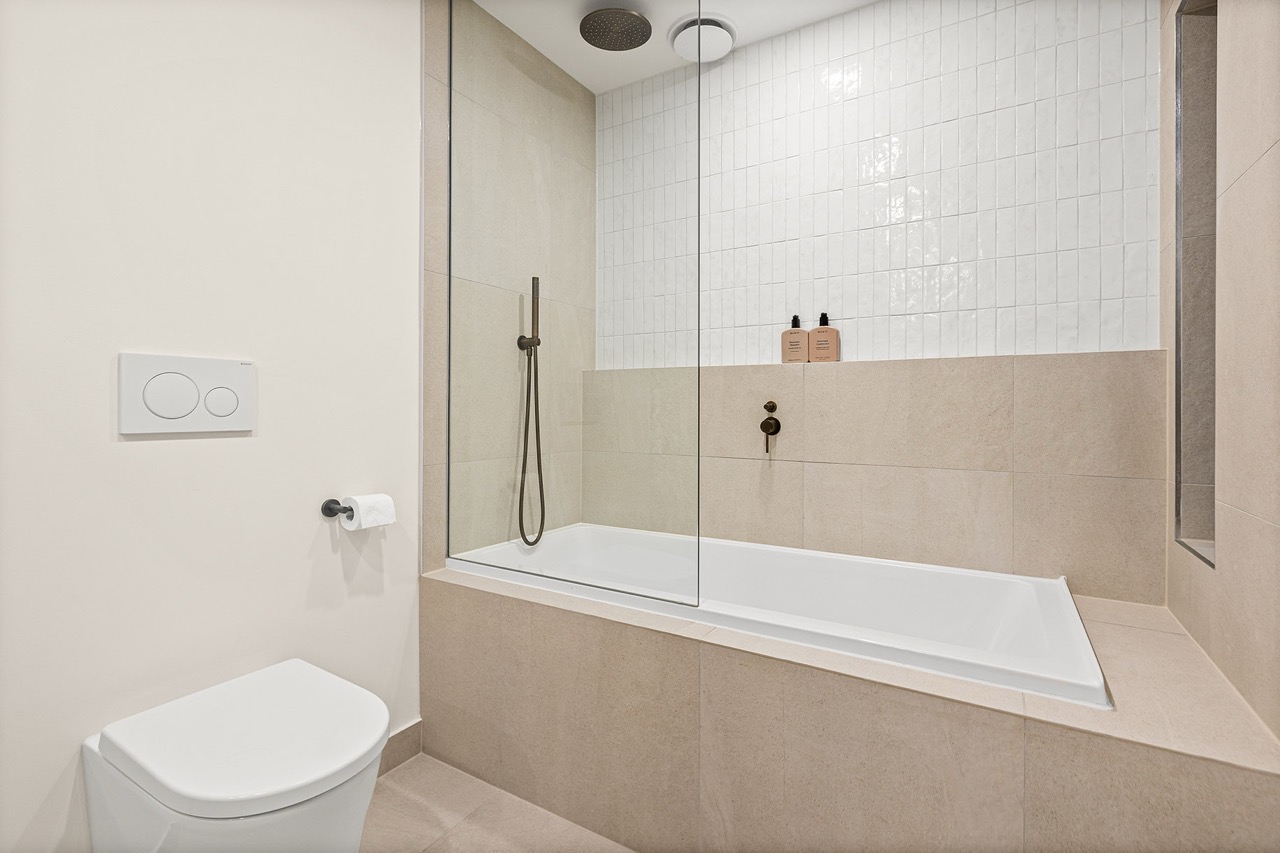 Completed bathroom renovation by Master Maintenance in Melbourne